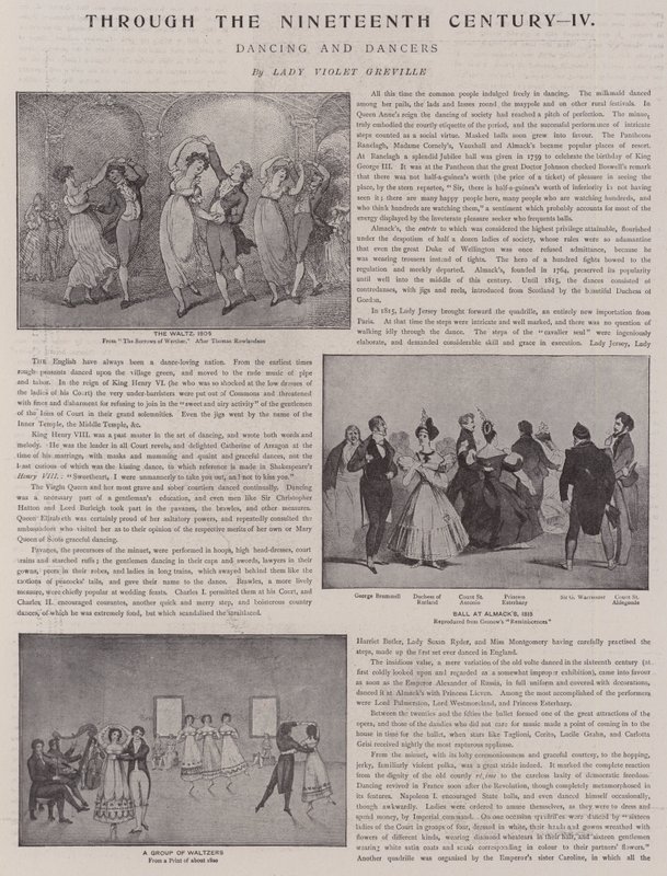 Dança e Dançarinos de Thomas Rowlandson