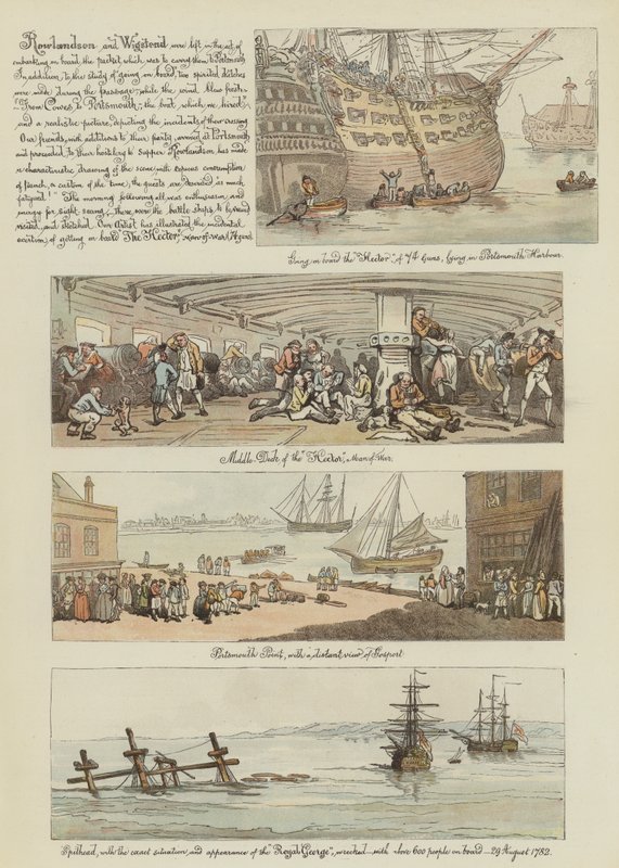 Excursão de Rowlandson em um Poste Chaise, 1782 (chromolitho) de Thomas Rowlandson
