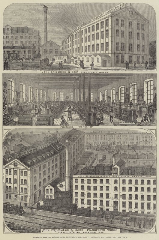 Publicidade, Messers John Brinsmead e Sons &39;Pianoforte Fábricas de Thomas Sulman