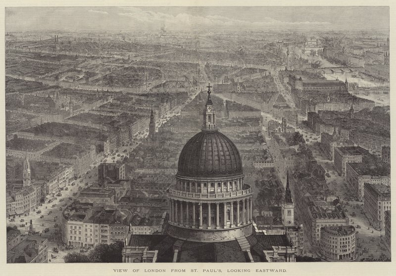 Vista de Londres de St Paul, olhando para o leste de Thomas Sulman
