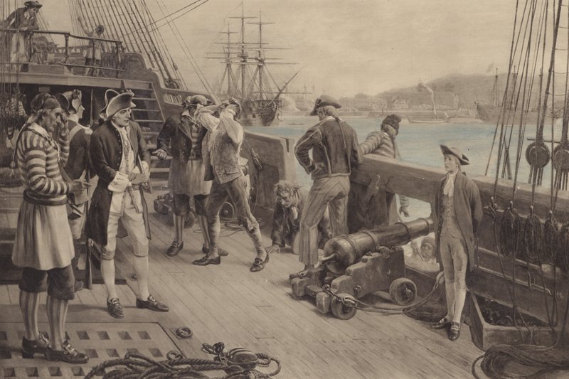 Nelsons Primeira Posição na Marinha, Chatham de Thomas after Davidson