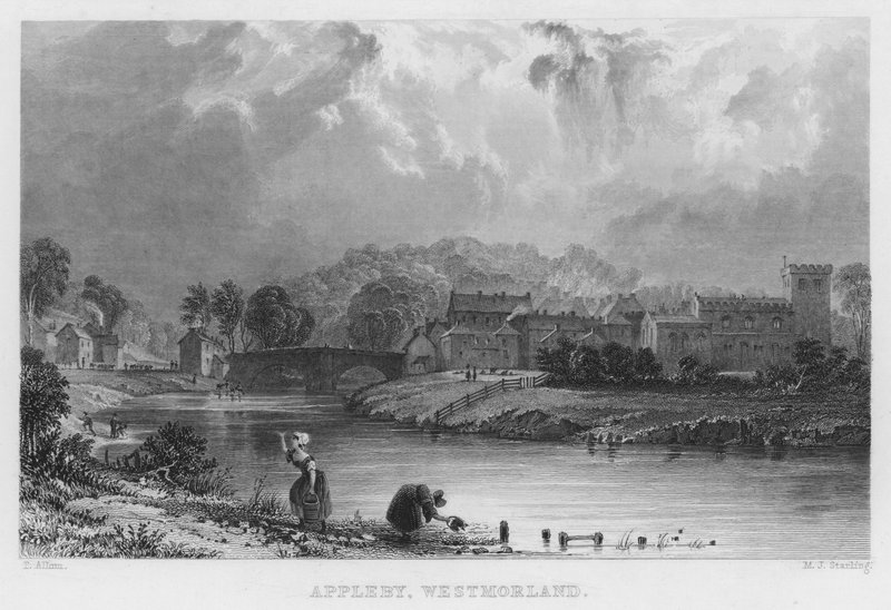 Appleby, Westmorland (gravura) de Thomas (after) Allom