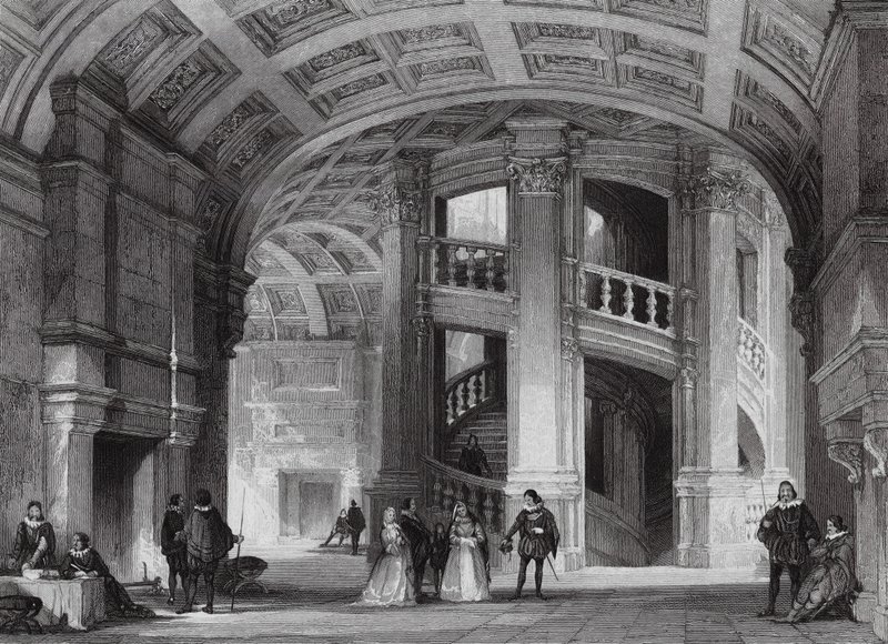 Castelo de Chambord, perto de Blois (gravura) de Thomas (after) Allom