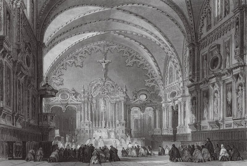 Igreja de St. Tour, Toulouse (gravura) de Thomas (after) Allom