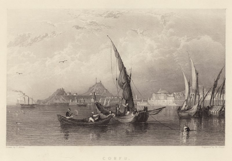 Corfu (gravura) de Thomas (after) Allom