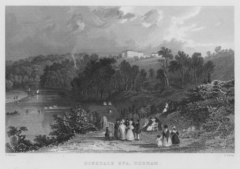 Dinsdale Spa, Durham (gravura) de Thomas (after) Allom