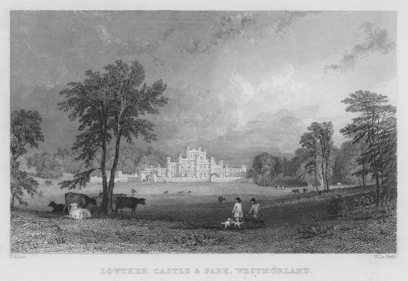 Lowther Castle and Park, Westmorland (gravura) de Thomas (after) Allom