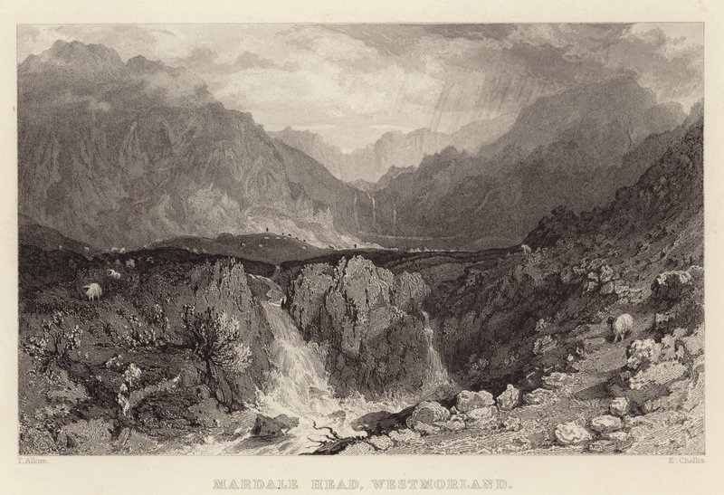 Mardale Head, Westmorland (gravura) de Thomas (after) Allom
