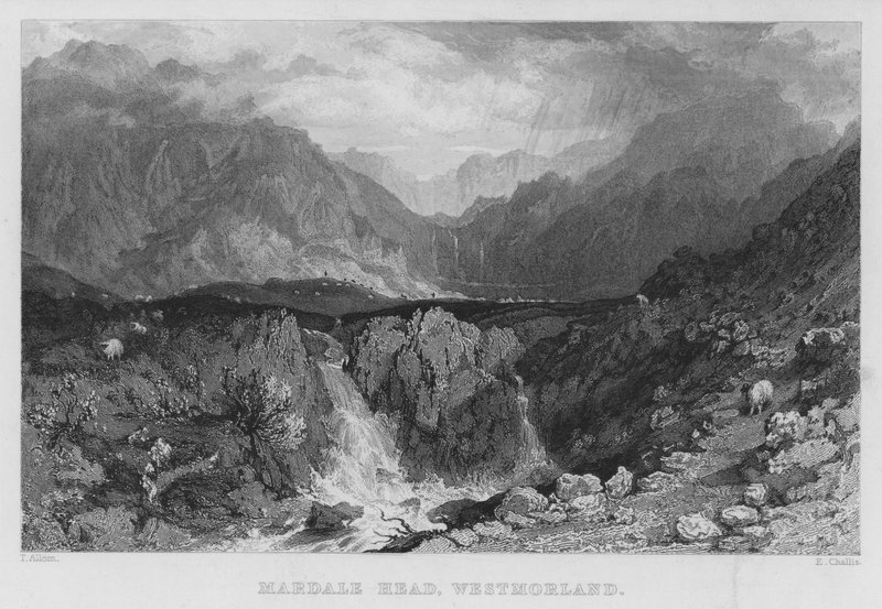 Mardale Head, Westmorland (gravura) de Thomas (after) Allom