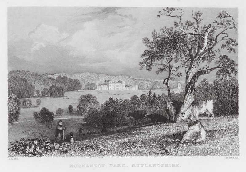Normanton Park, Rutlandshire (gravura) de Thomas (after) Allom