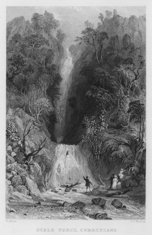 Scale Force, Cumberland (gravura) de Thomas (after) Allom