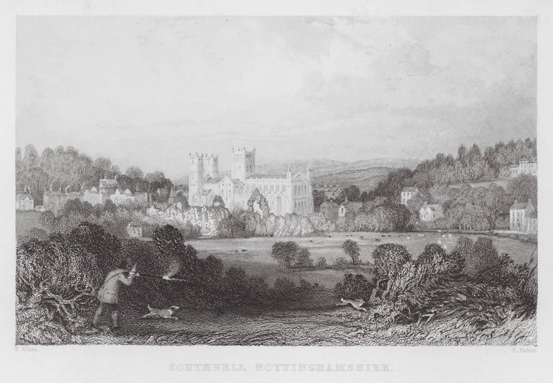 Southwell, Nottinghamshire (gravura) de Thomas (after) Allom