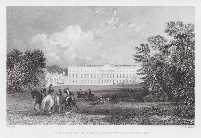 Worksop Manor, Nottinghamshire (gravura) de Thomas (after) Allom