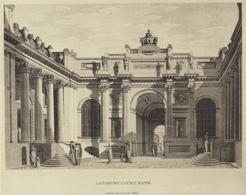 Lothbury Court, Banco de Inglaterra de Thomas (after) Malton