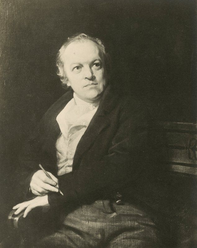 William Blake, poeta e artista inglês (litho) de Thomas (after) Phillips
