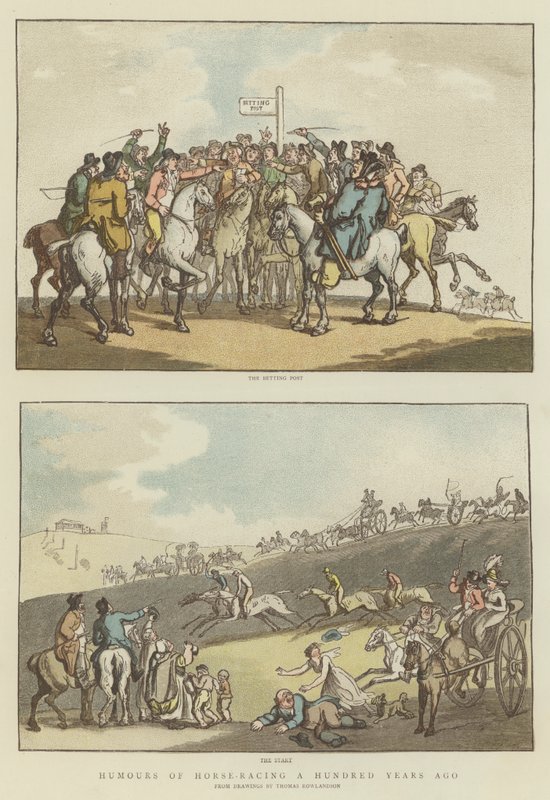 Humores a Cem Anos Atrás de Cavalo (chromolitho) de Thomas (after) Rowlandson