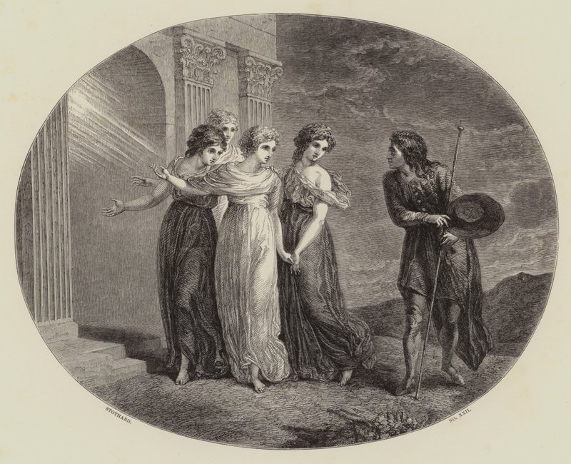 O Convite, do "Progresso do Peregrino" (gravura) de Thomas (after) Stothard