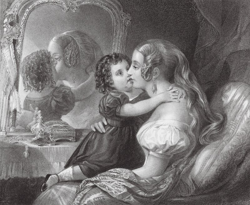 Não Chores, Mamã (gravura) de Thomas A. Woolnoth