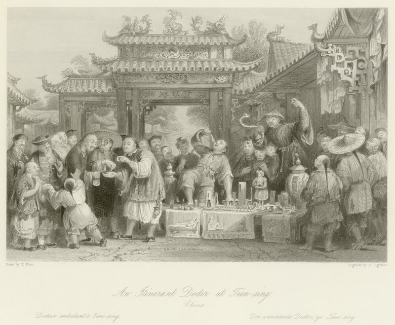 Um médico itinerante na Tien-sing de Thomas Allom