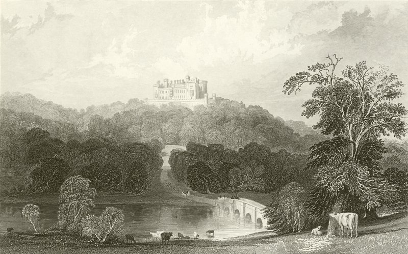 Castelo de Belvoir, Leicestershire de Thomas Allom