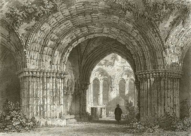 Casa do Capítulo, Abadia de Furness de Thomas Allom