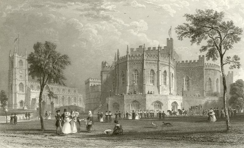 Castelo de Lancaster de Thomas Allom