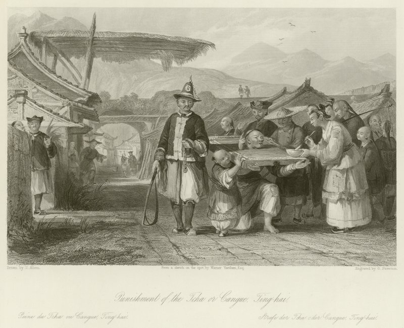 Punição do Tcha ou Cangue de Thomas Allom