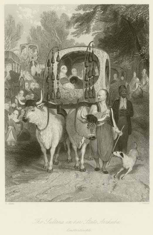 A Sultana em seu estado Arrhuba de Thomas Allom