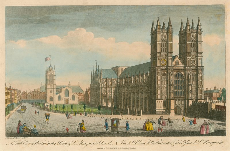 Vista sul da Abadia de Westminster e da Igreja de St. Margaret, em Londres de Thomas Bowles