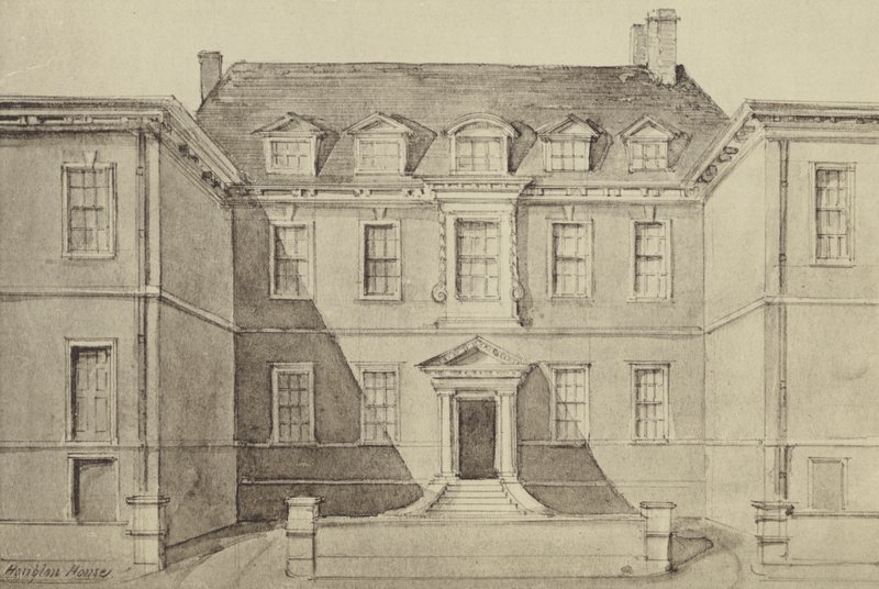 Sir John Houblons House (litho) de Thomas Colman (after) Dibdin