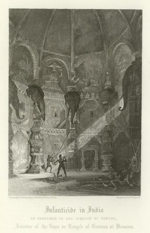 Infanticídio na Índia de Thomas Colman Dibdin