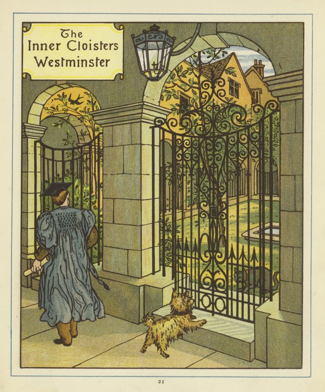 Os claustros internos de Westminster de Thomas Crane