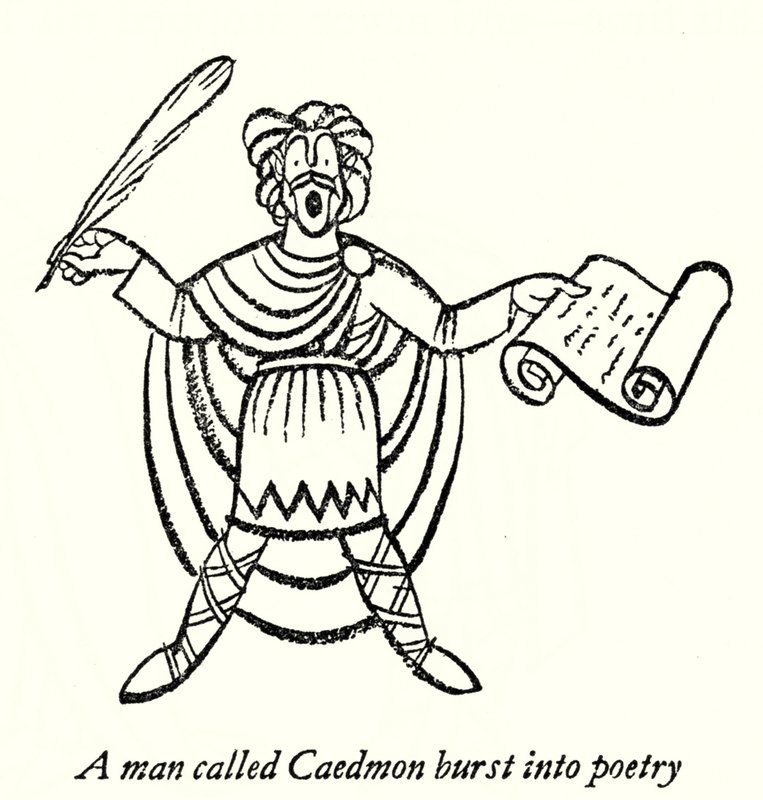 Caedmon (litografia) de Thomas Derrick
