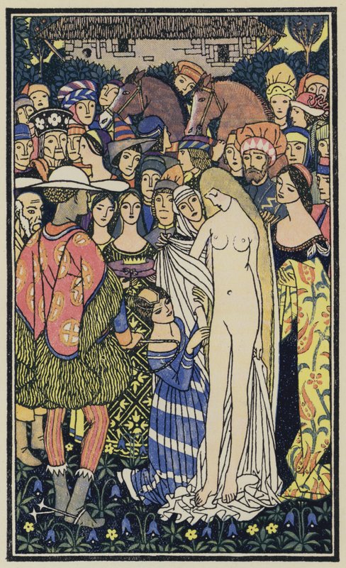 Ilustração para O Decameron de Boccaccio (litografia a cores) de Thomas Derrick