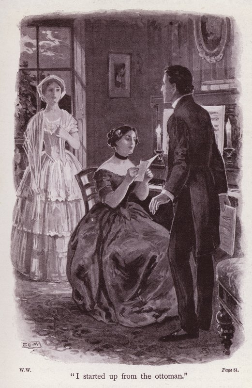 Ilustração para The Woman In White by Wilkie Collins (litho) de Thomas Eyre Macklin