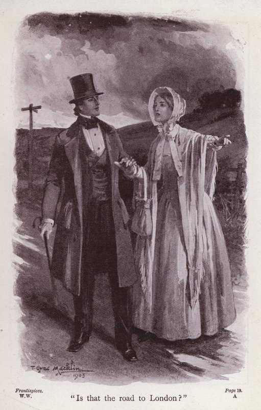 Ilustração para The Woman In White by Wilkie Collins (litho) de Thomas Eyre Macklin