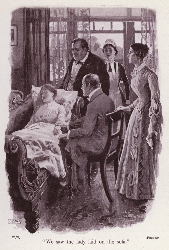 Ilustração para The Woman In White by Wilkie Collins (litho) de Thomas Eyre Macklin