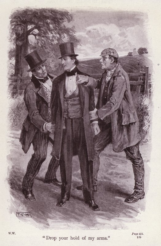 Ilustração para The Woman In White by Wilkie Collins (litho) de Thomas Eyre Macklin