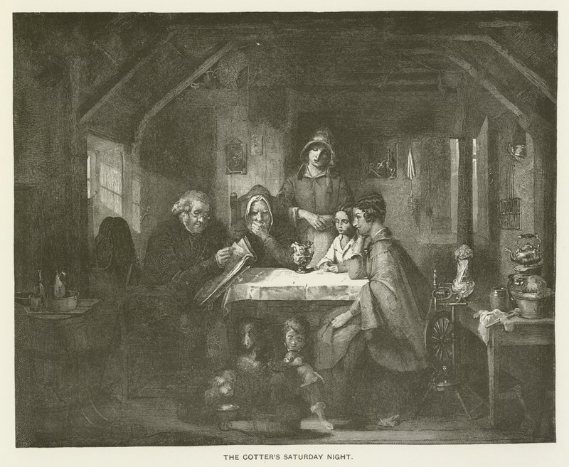 Os Cotters Sábado à Noite de Thomas Faed