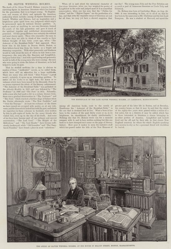 Dr. Oliver Wendell Holmes de Thomas Harrington Wilson