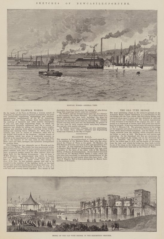 Esboços de Newcastle-upon-Tyne de Thomas Harrington Wilson