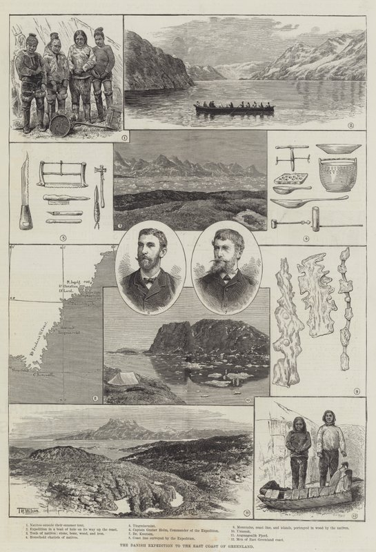 A expedição dinamarquesa para a costa leste da Groenlândia de Thomas Harrington Wilson