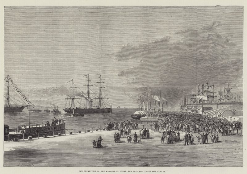 A partida do Marquês de Lorne e Princesa Louise para o Canadá de Thomas Harrington Wilson