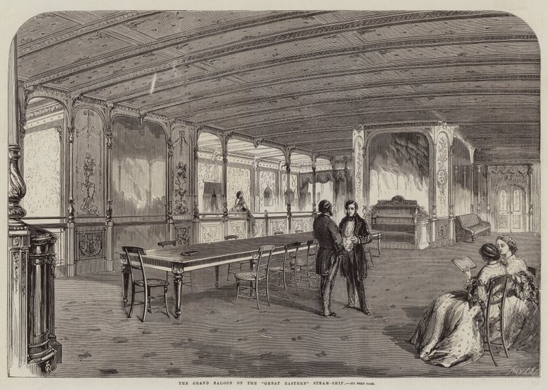 O Grand Saloon do Great Eastern Steam-Ship de Thomas Harrington Wilson
