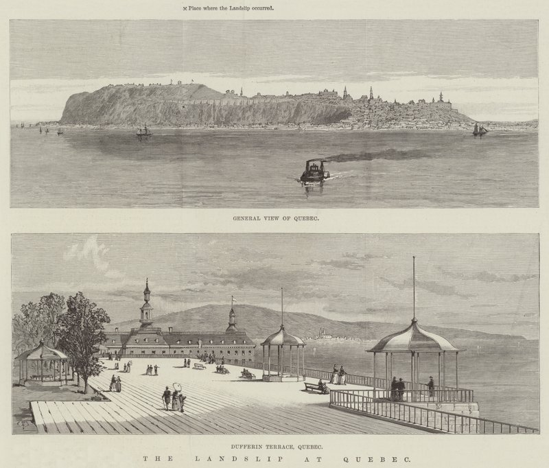 O deslizamento de terra em Quebec de Thomas Harrington Wilson