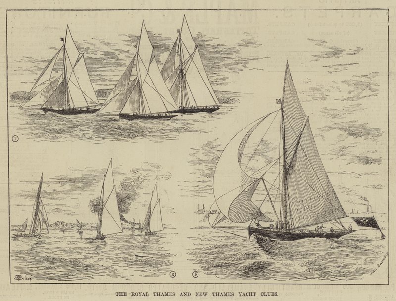 O Royal Thames e o New Thames Yacht Clubs de Thomas Harrington Wilson