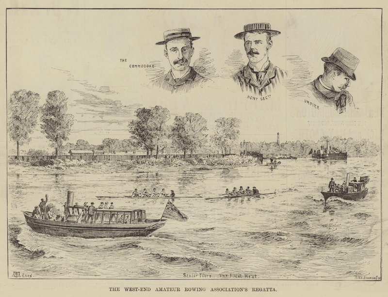 Regata da Associação de Remo Amador do West End de Thomas Harrington Wilson
