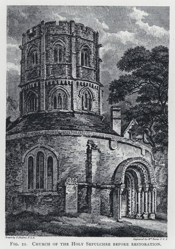 Igreja do Santo Sepulcro antes da restauração (gravura) de Thomas Hearne