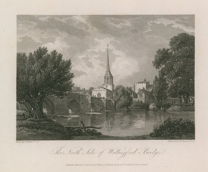 O lado norte da ponte de Wallingford de Thomas Hearne