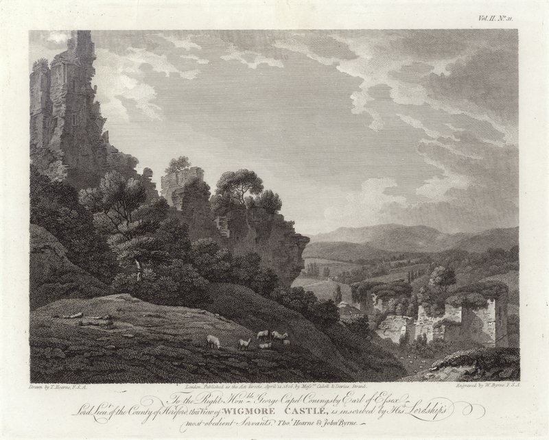 Castelo de Wigmore de Thomas Hearne